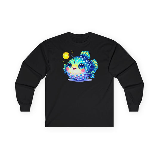 Cartoon Angler Fish Long Sleeve Tee