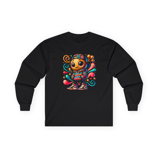 La maglietta a maniche lunghe con design grafico Cozy Chickpea