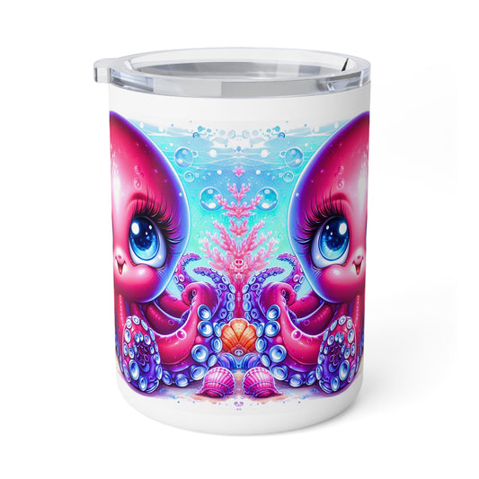 Cute Octopus Insulated Coffee Mug - 10oz Sea Life Travel Cup