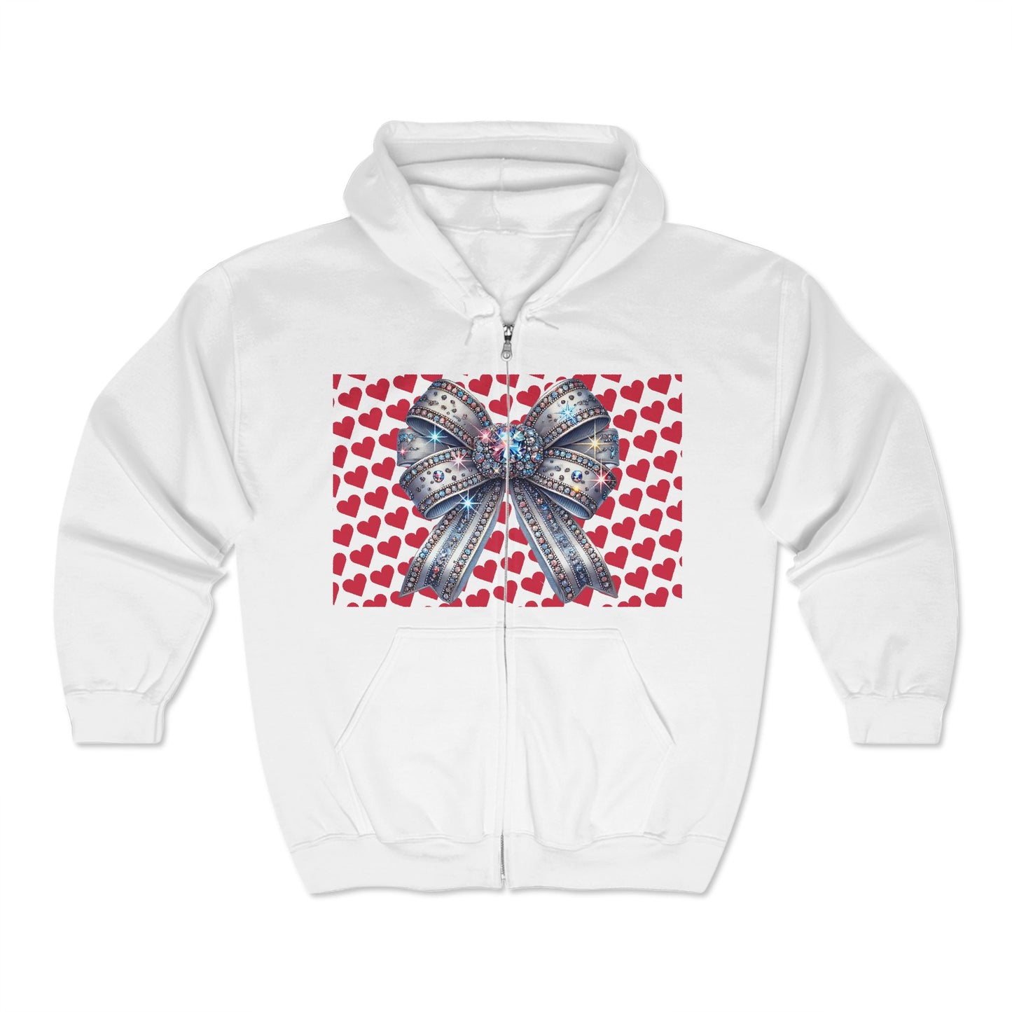 Bling Swarovski Crystal Coquette Bow Hoodie