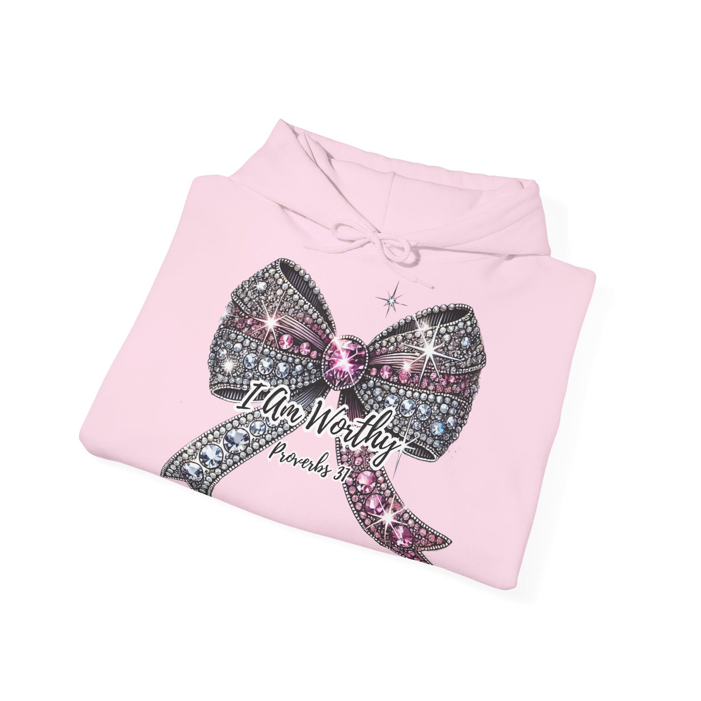 Coquette Bow Hoodie - Crystal Sparkle Design