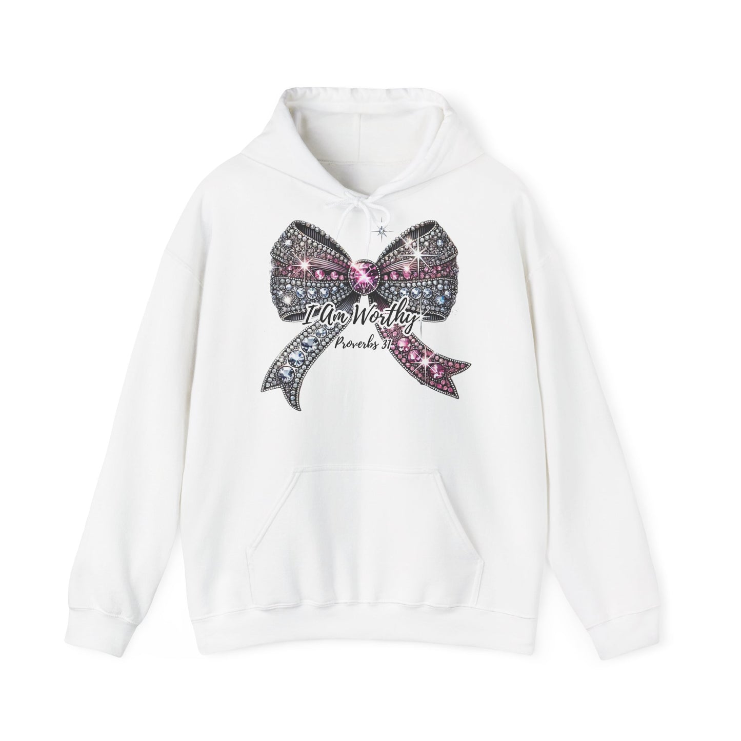 Coquette Bow Hoodie - Crystal Sparkle Design