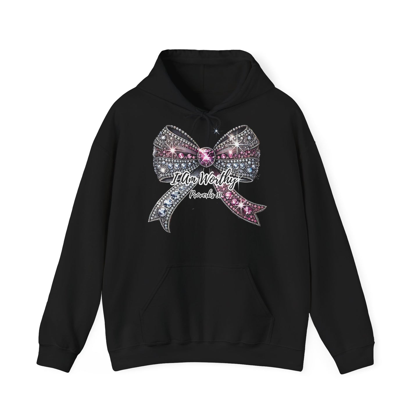 Coquette Bow Hoodie - Crystal Sparkle Design