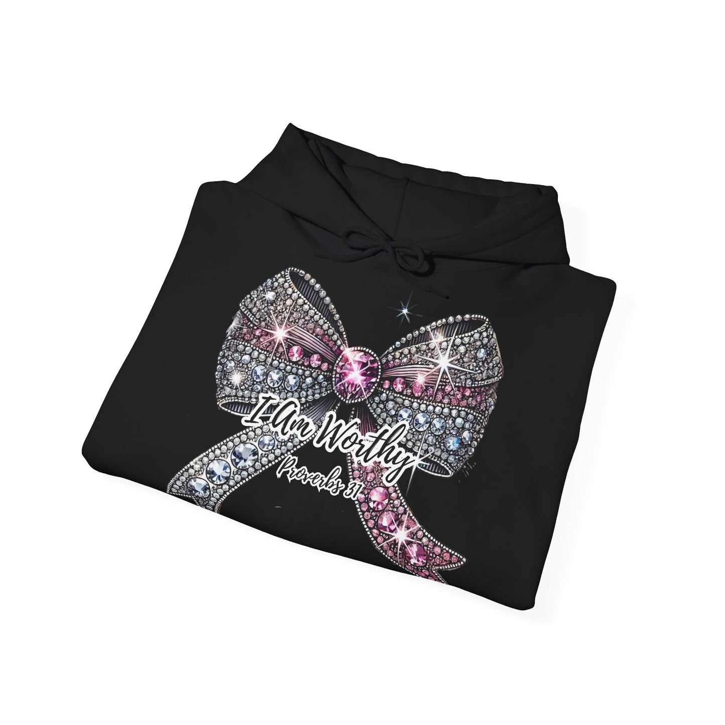 Coquette Bow Hoodie - Crystal Sparkle Design