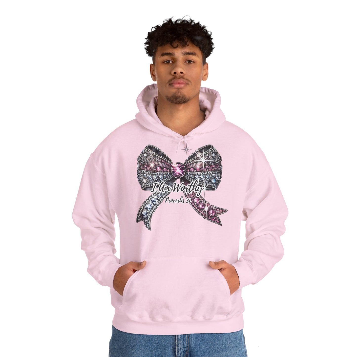 Coquette Bow Hoodie - Crystal Sparkle Design